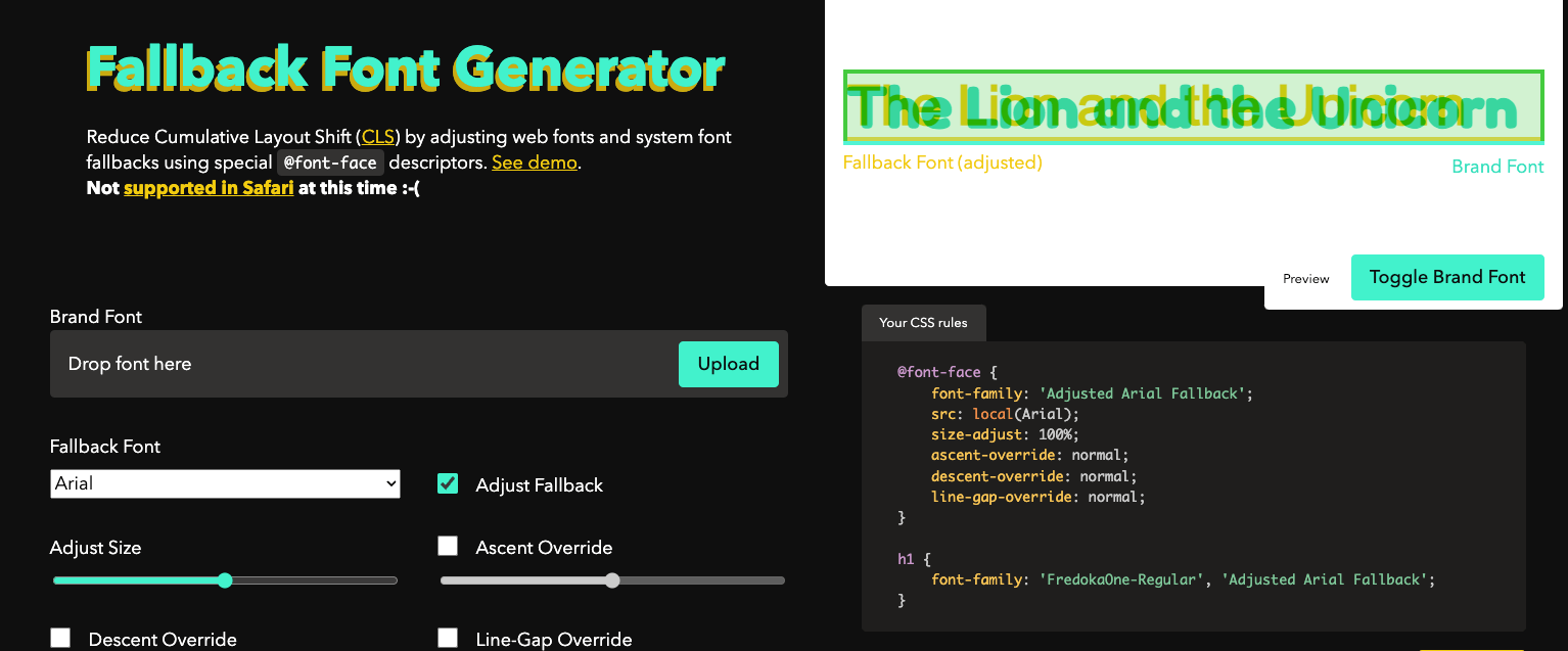 Nástroj pro ladění velikosti systémového písma