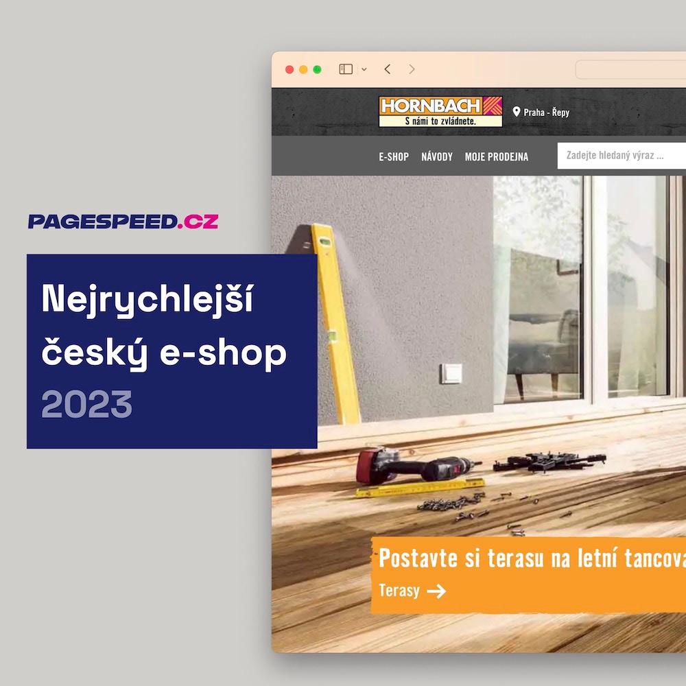 Nejrychlejší české e-shopy jsou Hornbach, 3v1 a T-shock