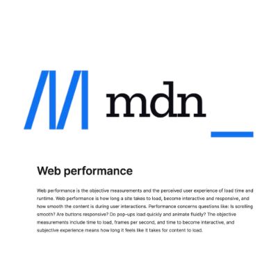 Vše, co potřebujete vědět o rychlosti webu na MDN