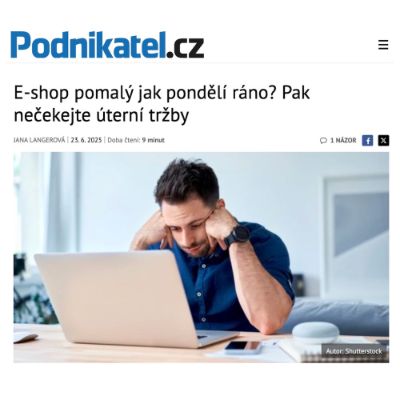 E-shop pomalý jak pondělní ráno?